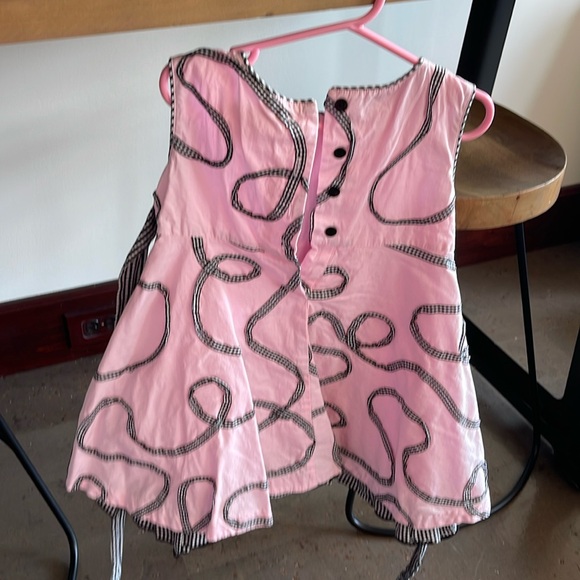 Pink cotton dress with crinoline - Picture 1 of 4